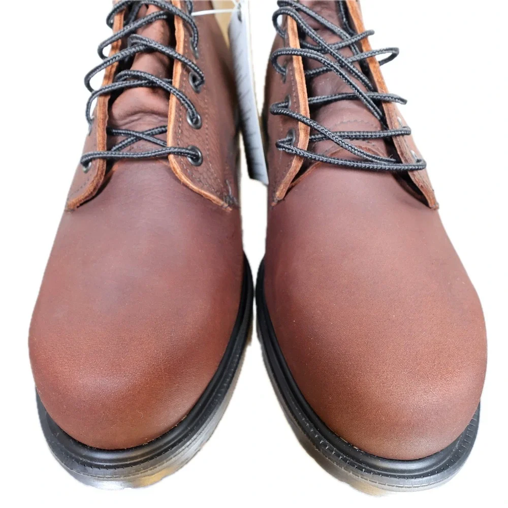 Red Wing 1210 Work Boots Mens 12 E3 Brown Leather 8 Inch Thinsulate Made in USA